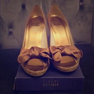 Stuart Weitzman Satin Wedges